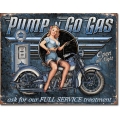Знак декоративный металлический "Pump n Go Gas"